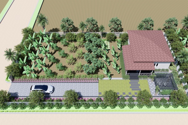 East Facing villa isometric view